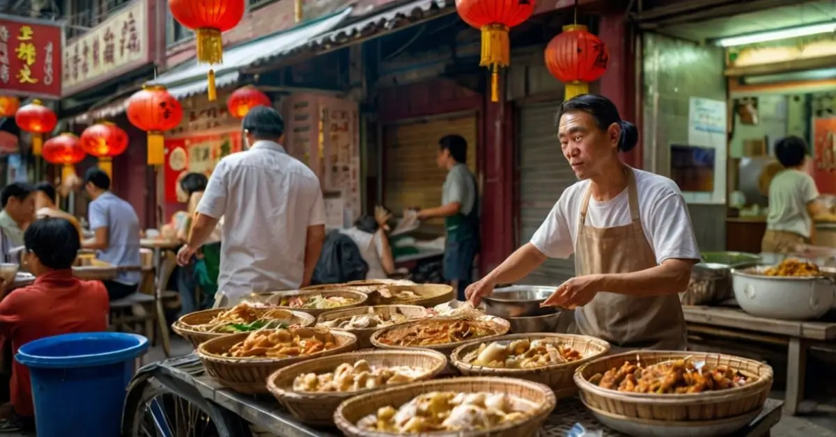 Chinatown Hawker Leftovers Consumption